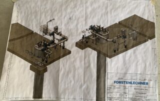 Plan an Baustellenwand